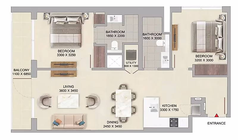 Charming 2BR | Modern Elegance Awaits - Photo 2