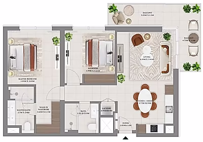 2BR | Vida Branded Living | Park Views | Dubai Hills Estate