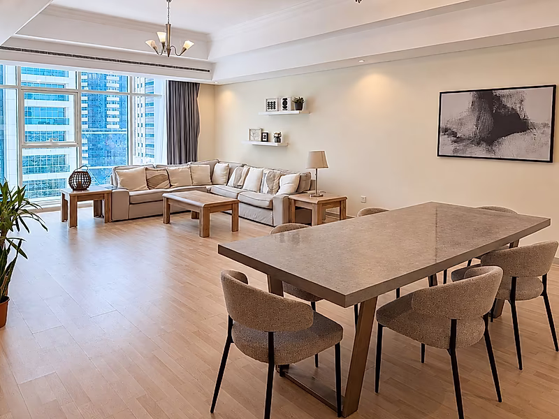 Luxury 2-Bedroom + Maid's Room | Fully Furnished | Stunning Lake View | Tamweel Tower, JLT - Photo 1