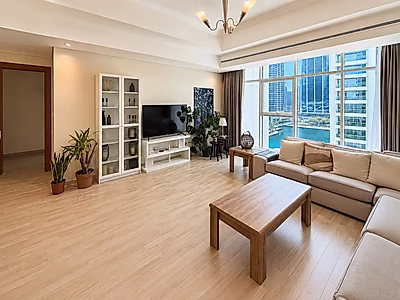 Luxury 2-Bedroom + Maid's Room | Fully Furnished | Stunning Lake View | Tamweel Tower, JLT