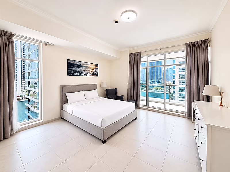 Luxury 2-Bedroom + Maid's Room | Fully Furnished | Stunning Lake View | Tamweel Tower, JLT - Photo 13